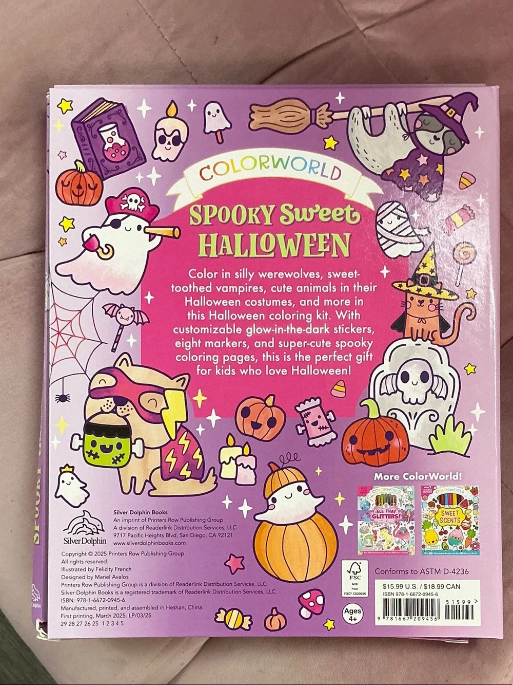ColorWorld Spooky Sweet Halloween Kids Marker Set - Purple